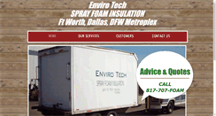 Desktop Screenshot of envirotechspray.net